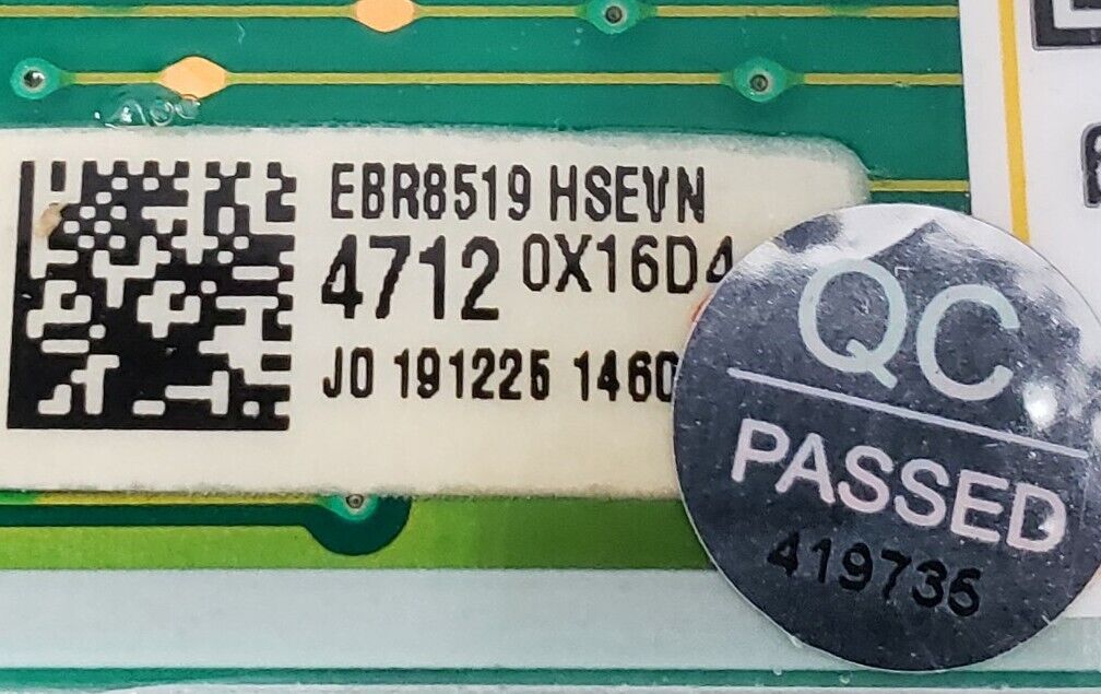 Replacement for LG Washer Display Control EBR85194712