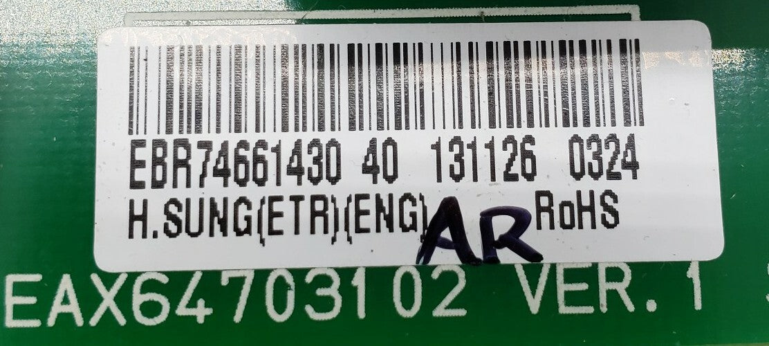 Genuine OEM Replacement for LG Refrigerator Control EBR74661430
