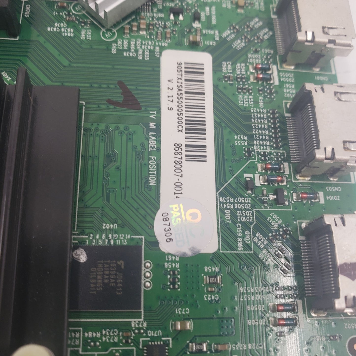 New OEM Replacement for Vizio V555-G1 Main Board 756TXICB02K040 1Y
