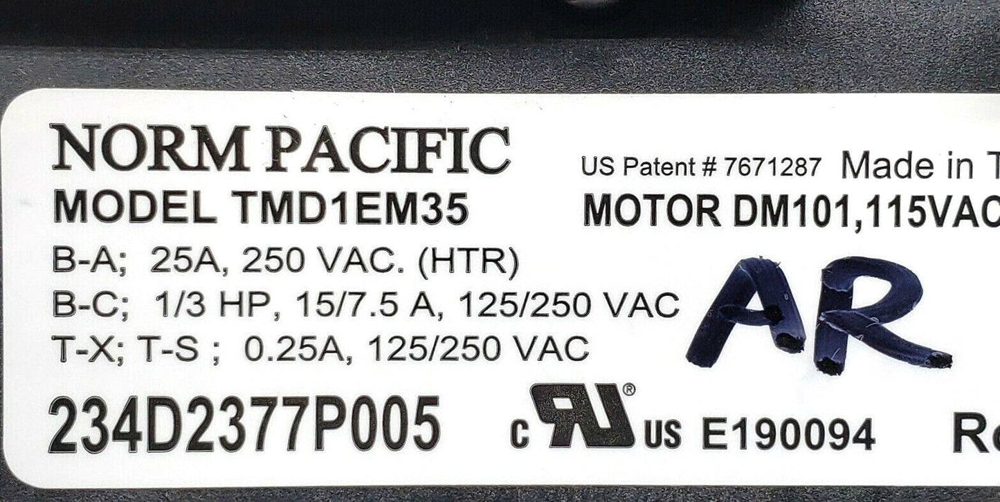 OEM Replacement for GE Dryer Timer 234D2377P005 WE04X25280 ⭐️