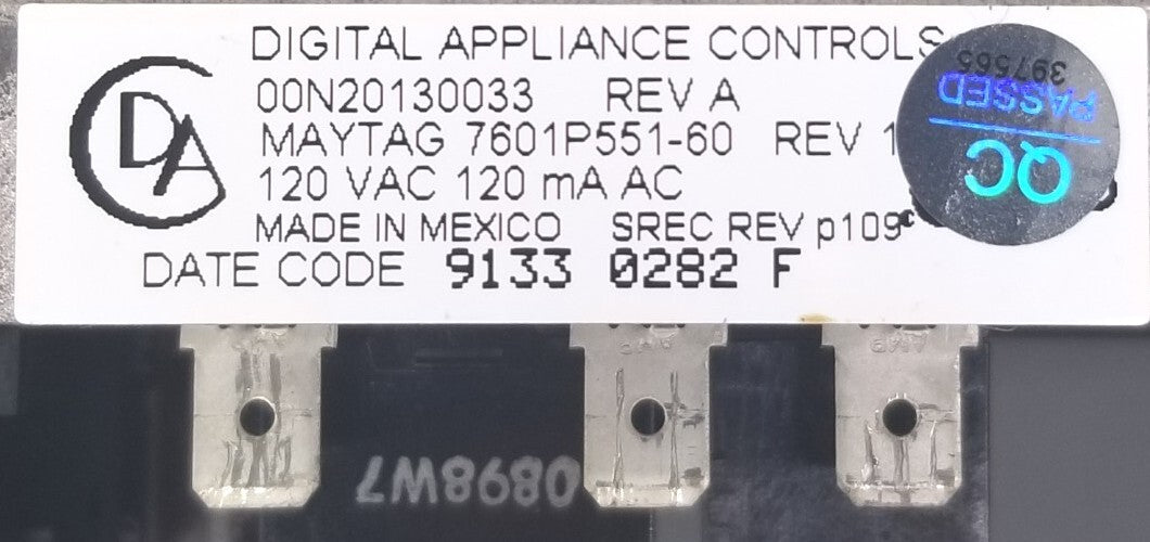OEM Replacement for Jenn-Air Oven Control 7601P551-60 ~ ~