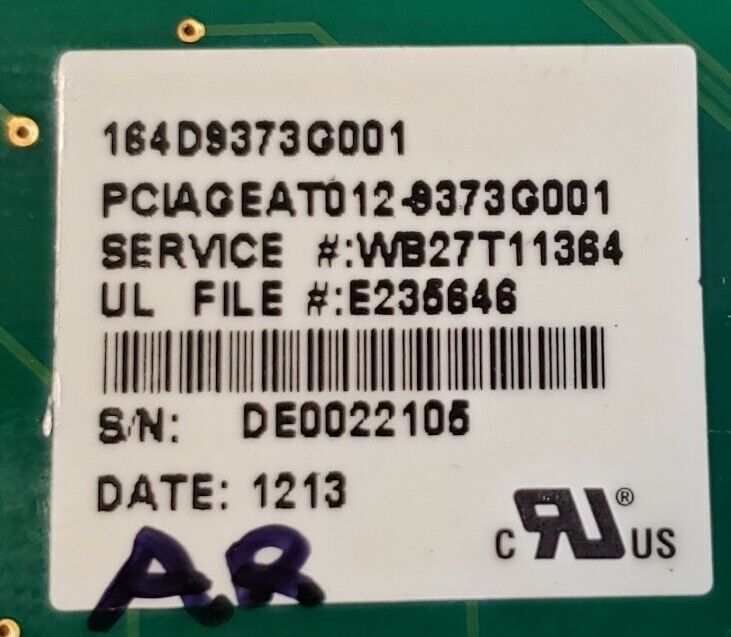 OEM Replacement for GE Oven Touch Panel Board 164D9373G001