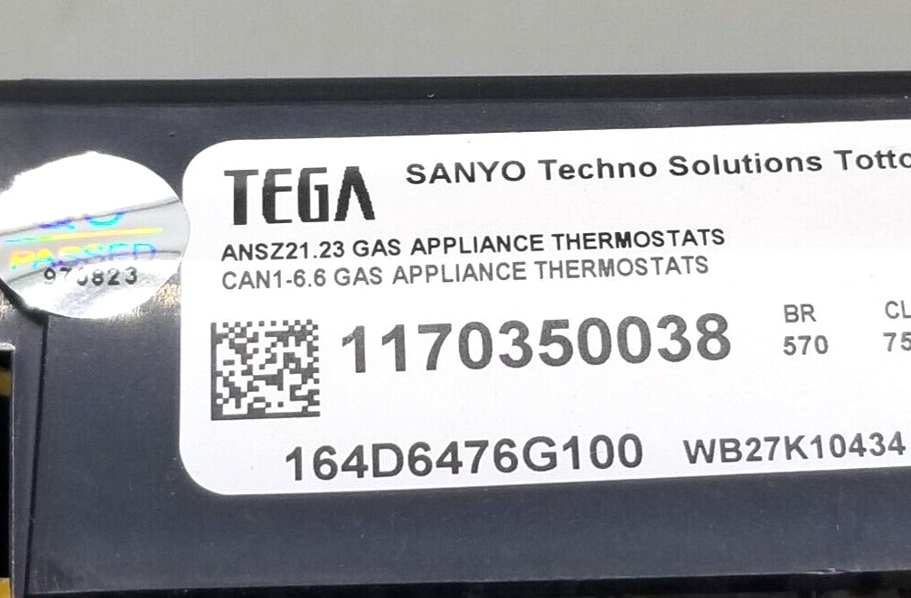 OEM Replacement for GE Range Control WB27K10434