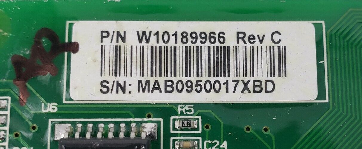 OEM Replacement for Whirlpool Washer Control W10189966