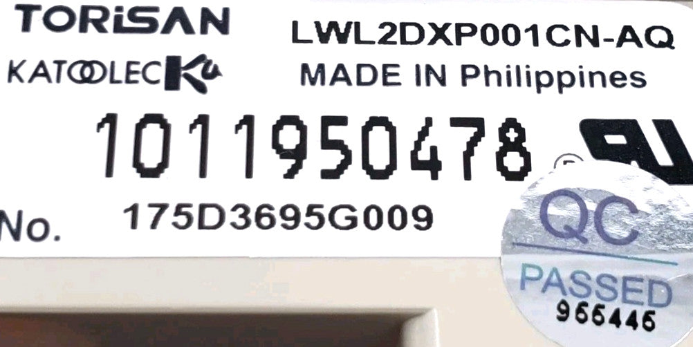 OEM Replacement for GE Washer Control 175D3695G009