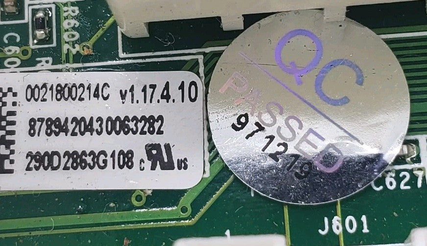 OEM Replacement for GE Washer Control Board 290D2863G108
