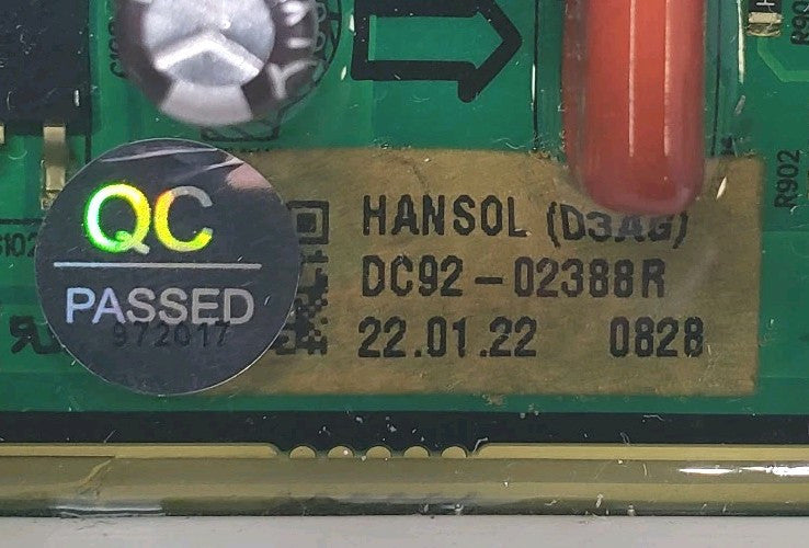 OEM Replacement for Samsung Washer Control DC92-02388R