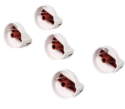 New Replacement for Frigidaire Oven White Control Knobs (5x) - A067501