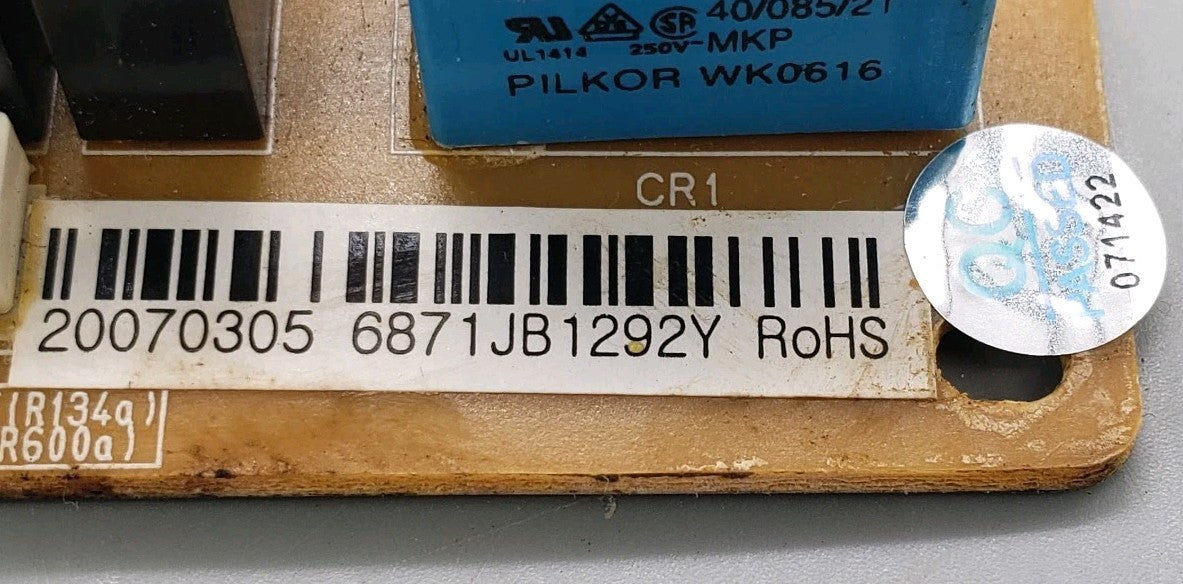 OEM Replacement for LG Refrigerator Control 6871JB1292Y  EBR58010501