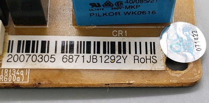 OEM Replacement for LG Refrigerator Control 6871JB1292Y  EBR58010501
