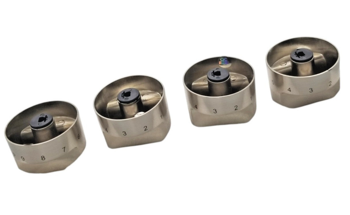 New OEM Forno Range Stainless Steel Knob Set 30402500470 1-Yr  To