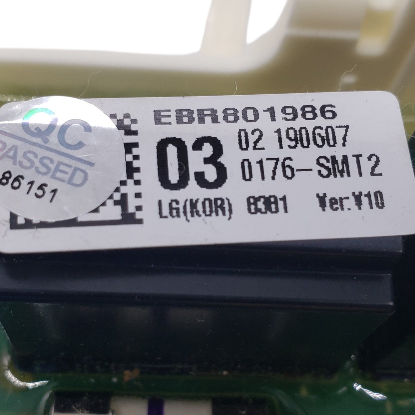 OEM Replacement for LG Dryer Main Control EBR80198603