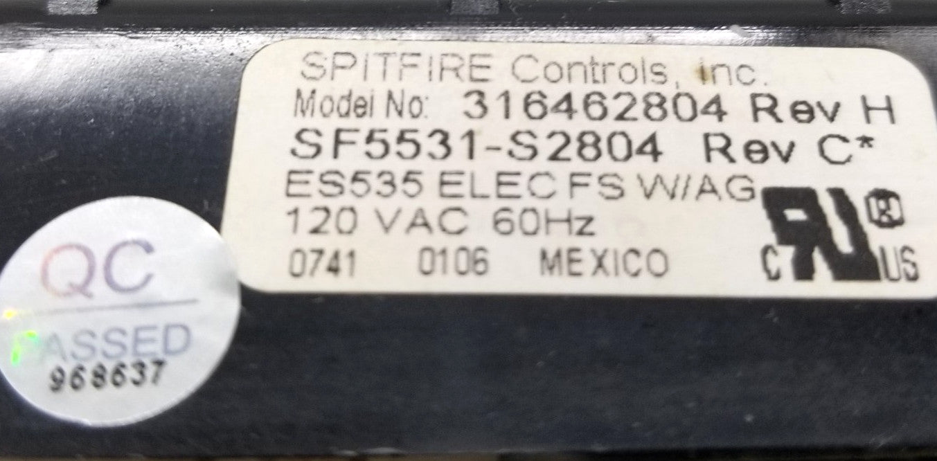 OEM Replacement for Kenmore Range Control 316462804