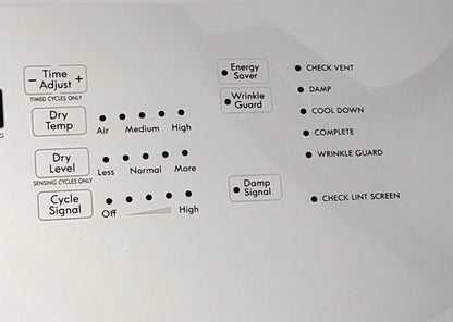 OEM Replacement for Kenmore Dryer Control Panel W11098827