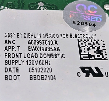 OEM Electroux Washer Control A00997010