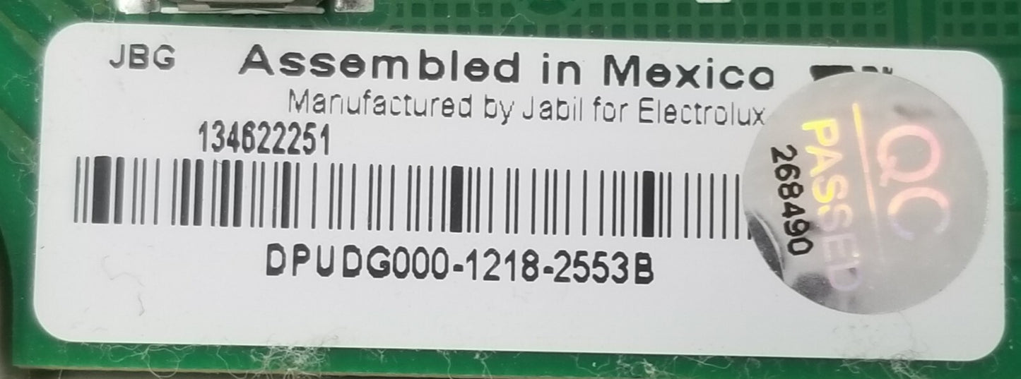 Genuine OEM Replacement for Electrolux Washer Control 134622251