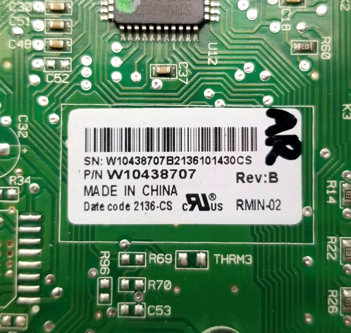 OEM Replacement for Whirlpool Fridge Control W10438707
