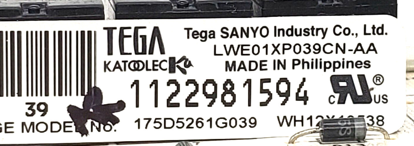 OEM Replacement for GE Washer Control 175D5261G039