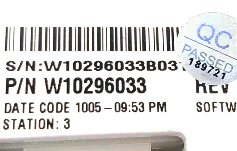 OEM Replacement for Whirlpool Washer Control W10296033