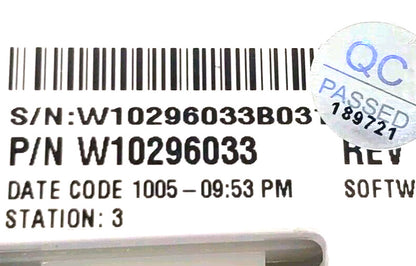 OEM Replacement for Whirlpool Washer Control W10296033