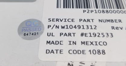 OEM Replacement for Whirlpool Washer Control W10491312