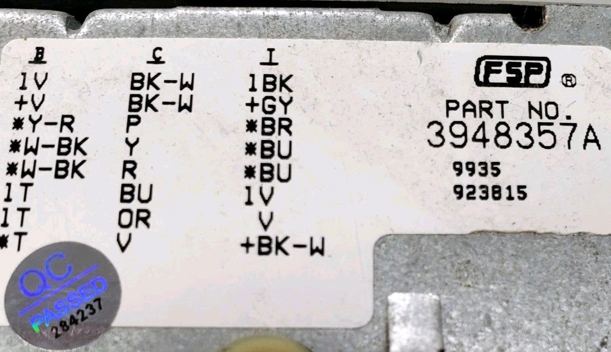 OEM Replacement for Whirlpool Washer Timer 3948357A
