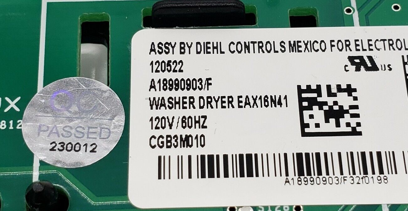 New Genuine OEM Replacement for Electrolux Dryer User Control Board 5304515232