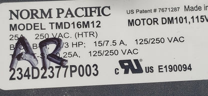 Genuine OEM Replacement for GE Dryer Timer 234D2377P003