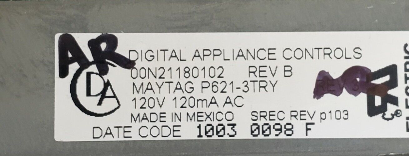 Genuine OEM Replacement for Maytag Range Control P621-3TRY