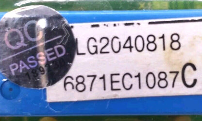 OEM Replacement for LG Washer Control Board 6871EC1087C