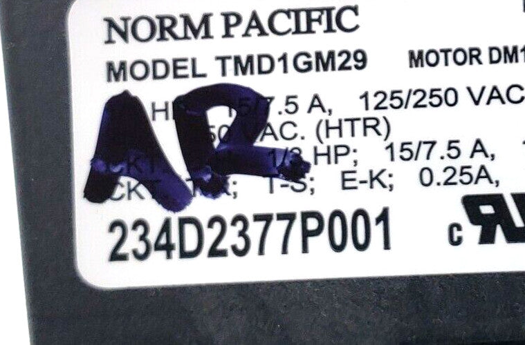 OEM Replacement for GE Dryer Timer 234D2377P001 WE04X24551