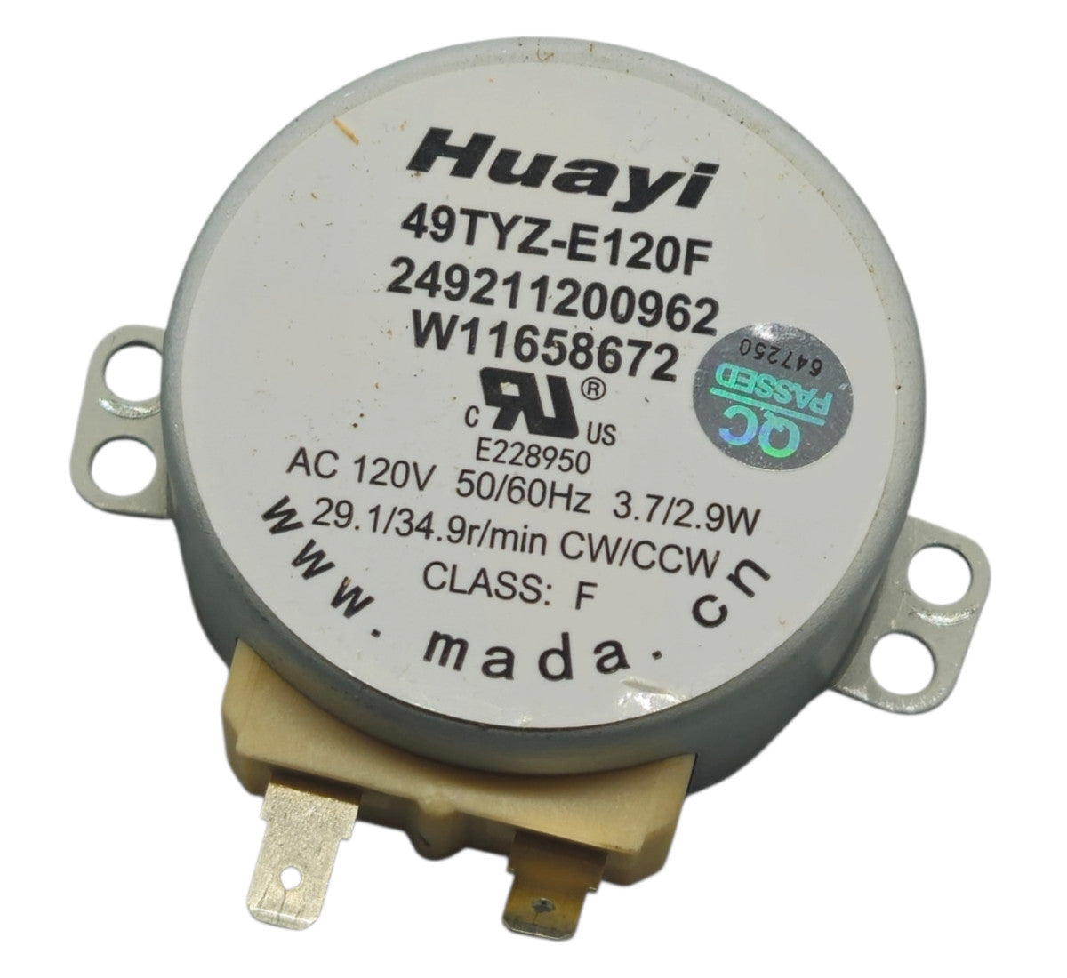 New OEM Replacement for Whirlpool Microwave Stir Motor W11658672