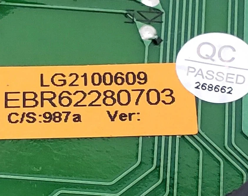 OEM Replacement for LG Washer Control EBR62280703