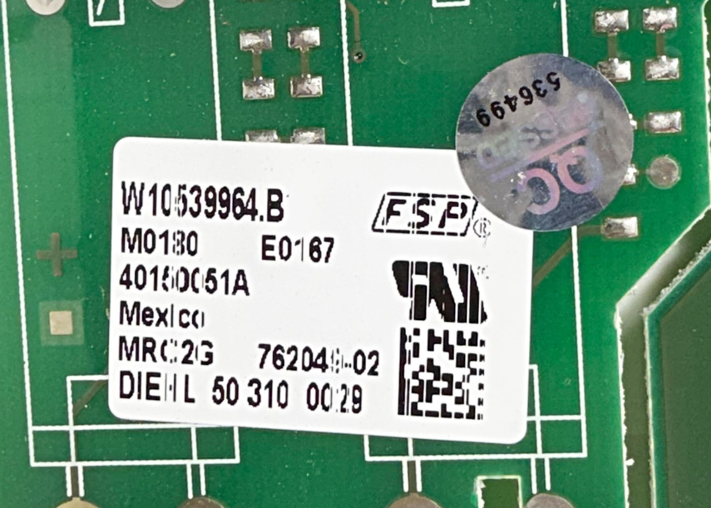 OEM Replacement for Whirlpool Range Control W10539964
