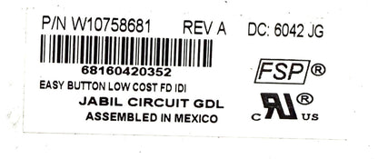 OEM Replacement for Whirlpool Dispenser Control W10758681