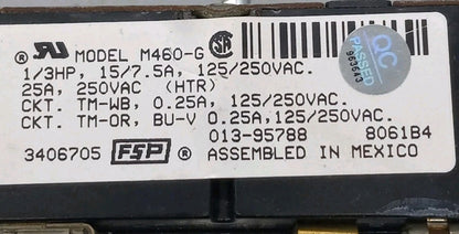 OEM  Replacement for Whirlpool Dryer Timer  3406705