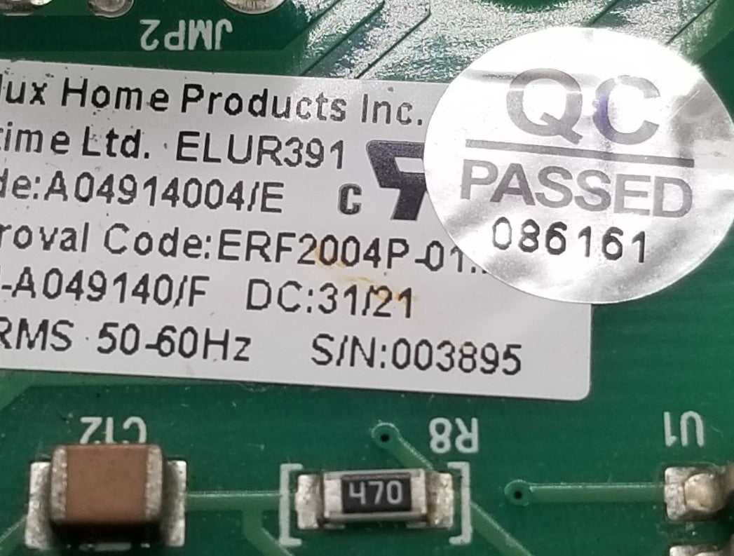 OEM Replacement for Electrolux Washer Control A04914004