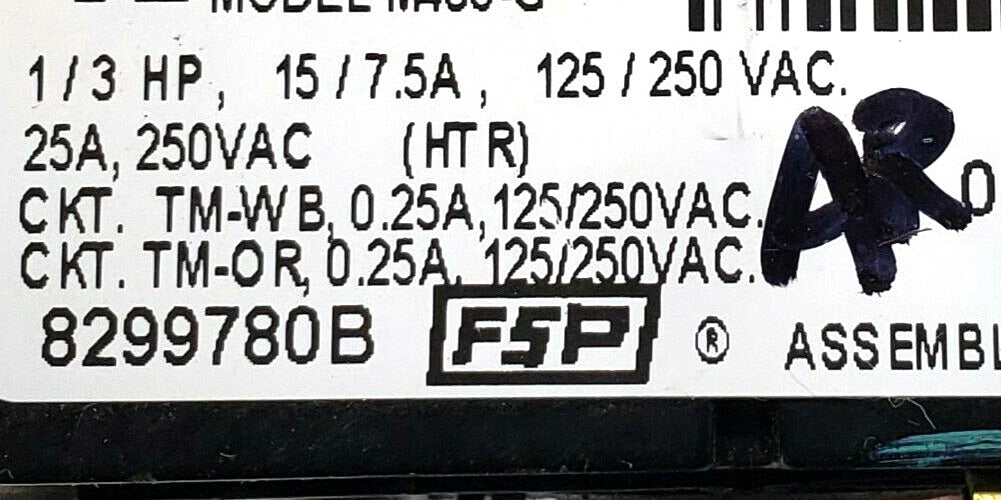 OEM Replacement for Whirlpool Dryer Timer 8299780B 8299780