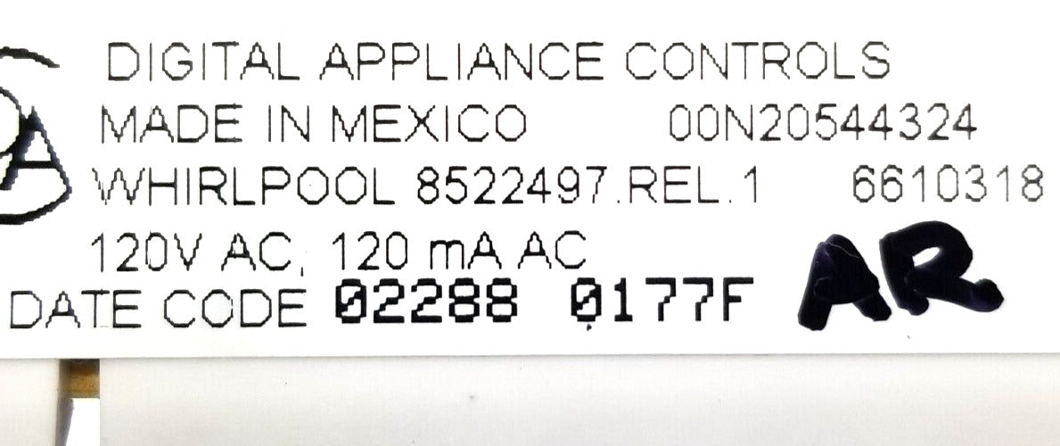 OEM Replacement for Whirlpool Range Control 8522497