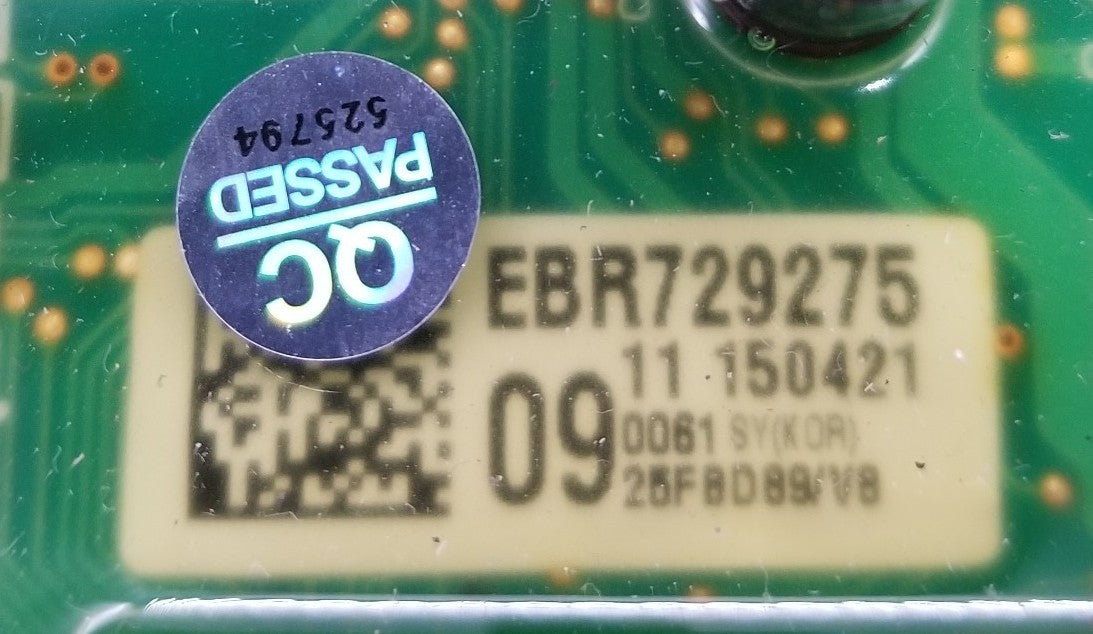 OEM Replacement for LG Washer Control EBR72927509