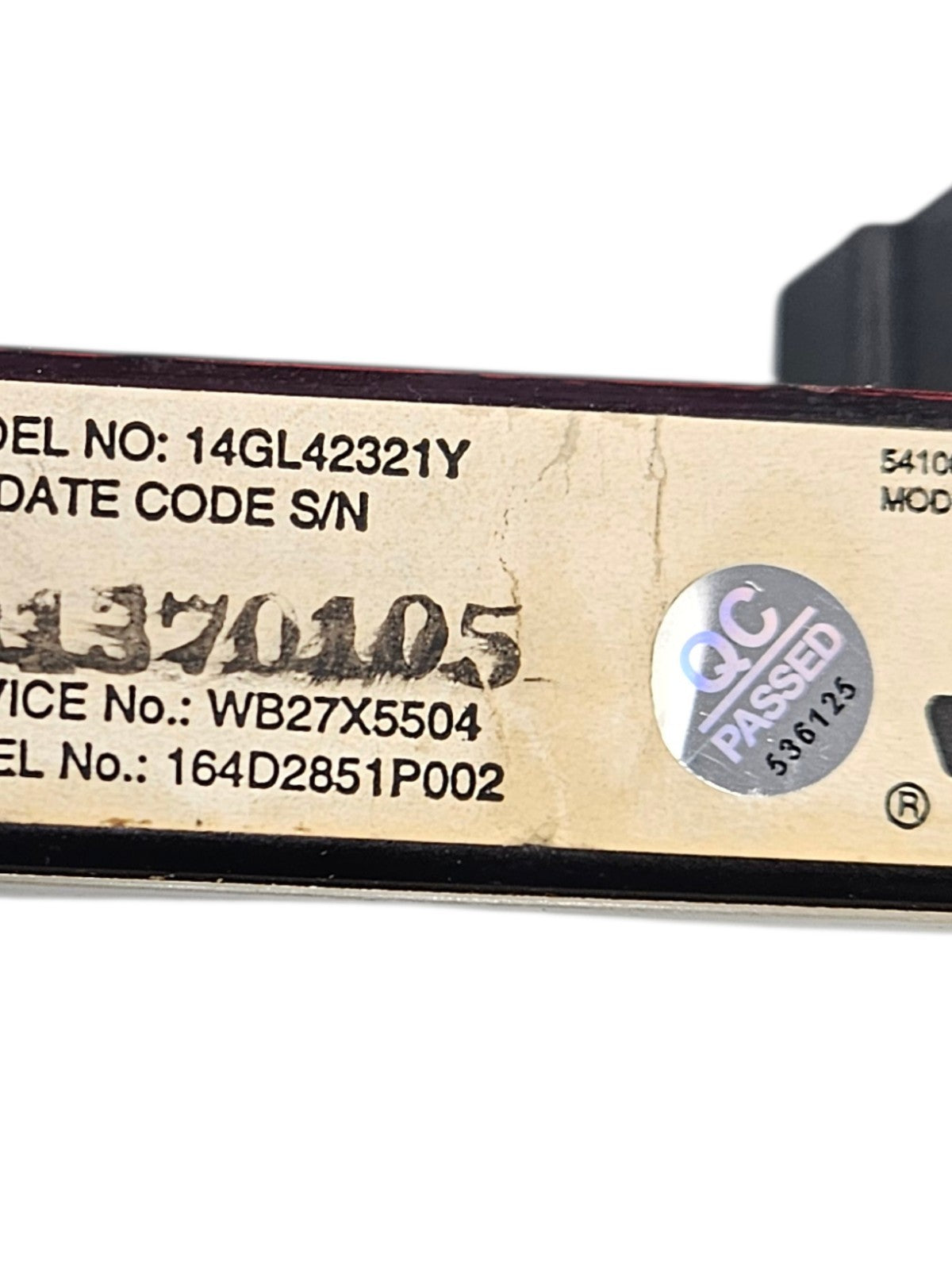 OEM Replacement for GE Range Control 164D2851P002