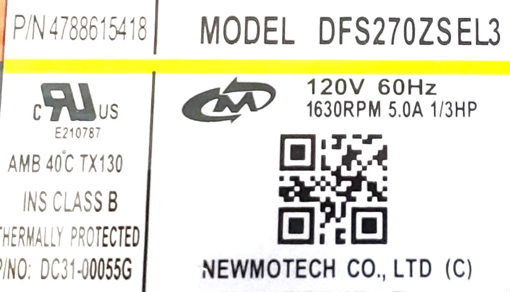 NEW OEM Replacement for Samsung Dryer Motor Assembly  DC96-00790G