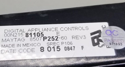 OEM Replacement for Whirlpool Oven Control 8507P252-60   ~ ~