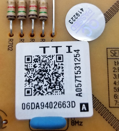 NewOEM Replacement for Samsung Fridge Control Board DA94-02663D 1-Yr