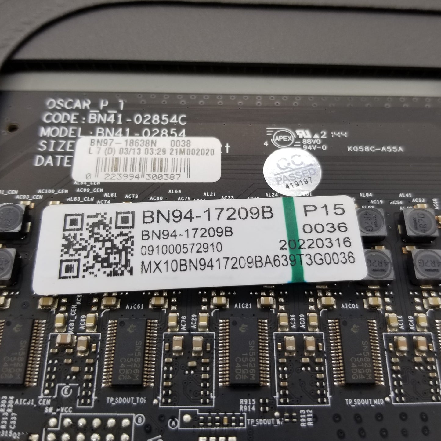 New OEM Replacement for Samsung PCB Main Control BN94-17209B