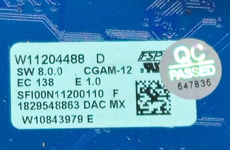 OEM Range Oven Control Board W11204488