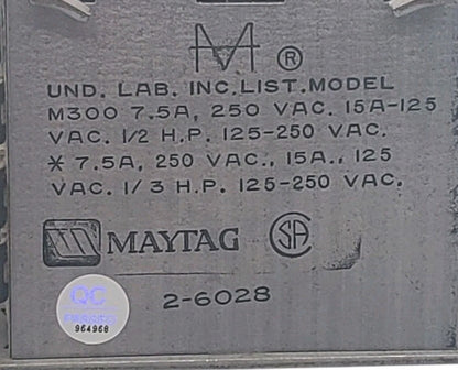 OEM Replacement for Maytag Washer Timer 2-6028