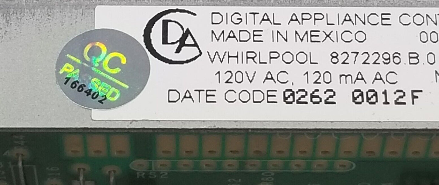 OEM Replacement for Whirlpool Range Control 8272296    ~ ~