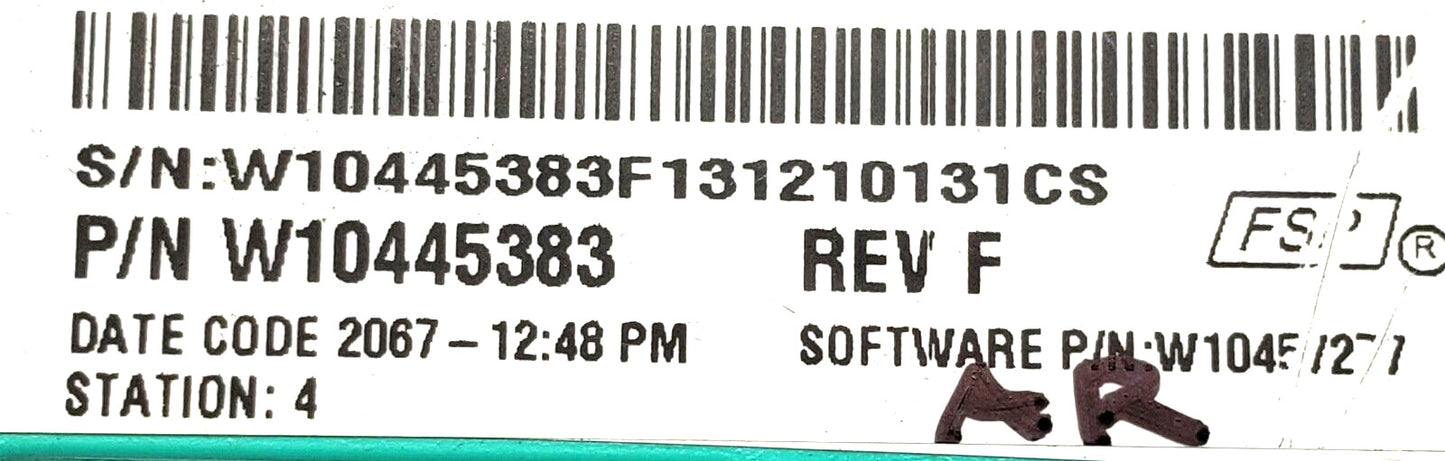 OEM Replacement for Whirlpool Washer Control W10445383