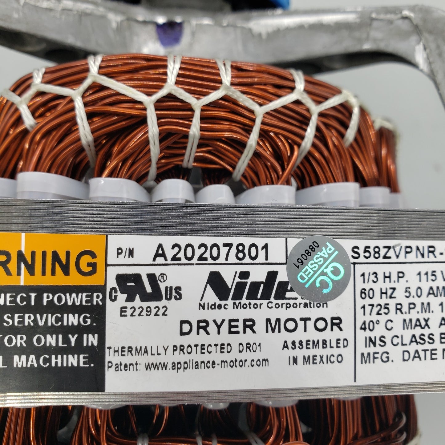 New OEM Replacement for Frigidaire Dryer Motor A20207801